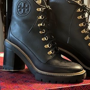 Tory Burch Miller Leather Sole Bootie Boots 9.5 Black ankle